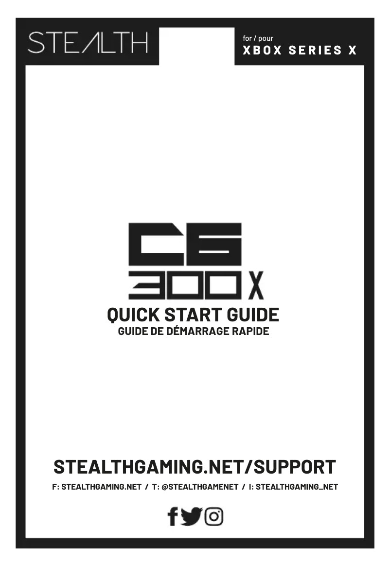 Page 1 de la notice Manuel utilisateur STEALTH Gaming C6-300X