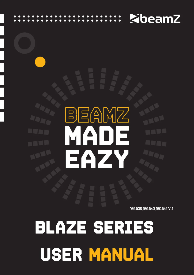 Page n°1 - Manuel utilisateur BeamZ BLAZE1200