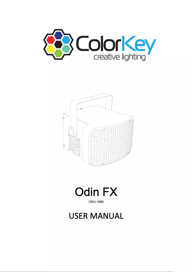 Page n°1 - Manuel utilisateur ColorKey Odin FX