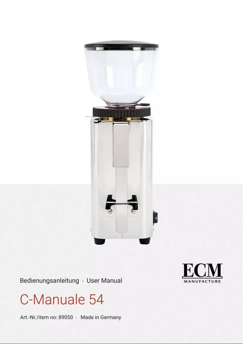 Page n°1 - Manuel utilisateur ECM C-Manuale 54