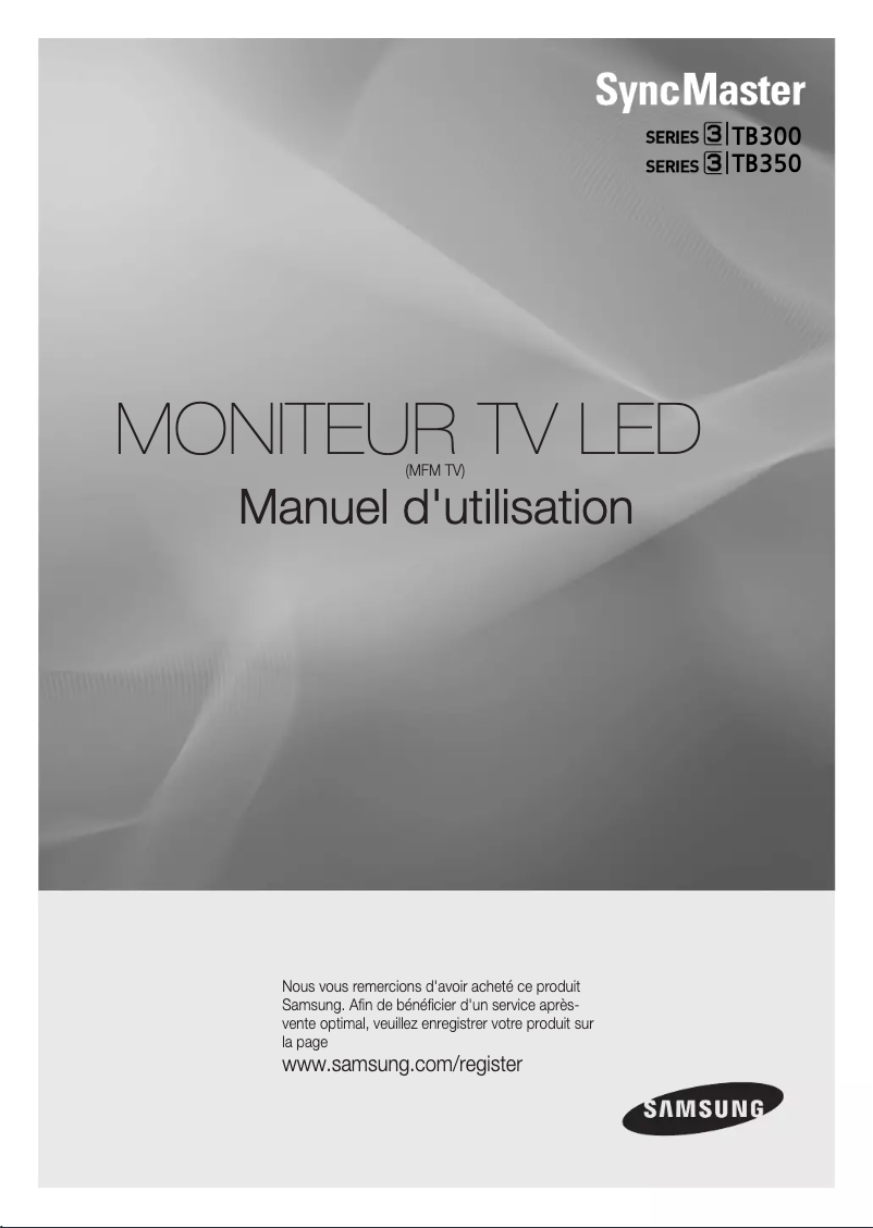 Image de la première page du manuel de l'appareil T19B300EW