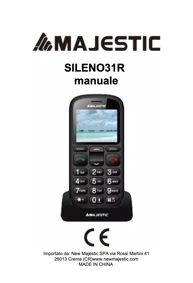 Page n°1 - Manuel utilisateur Majestic TLF-Sileno 31R