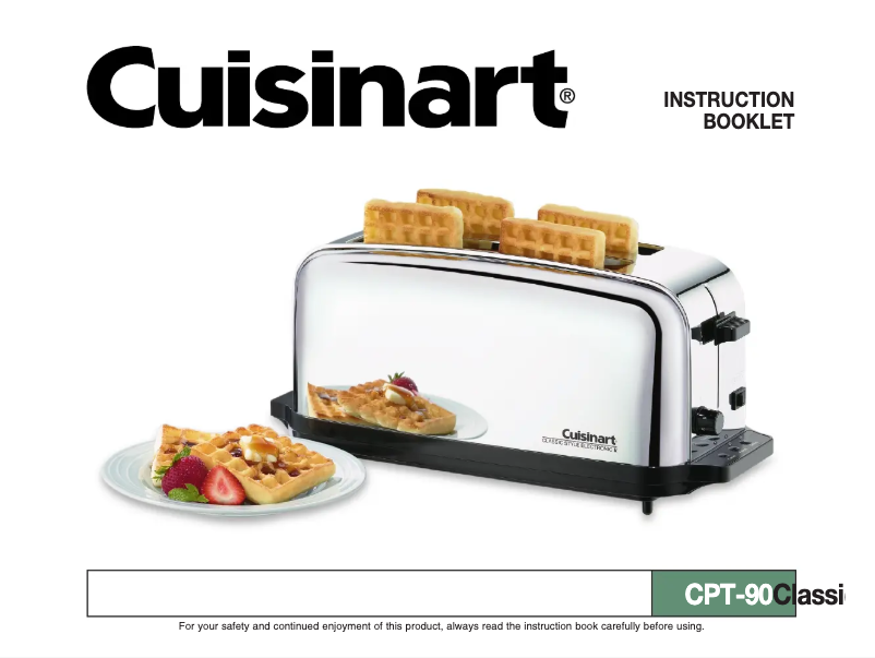 Página 1 del manual Manual de usuario Cuisinart Classic CPT-90