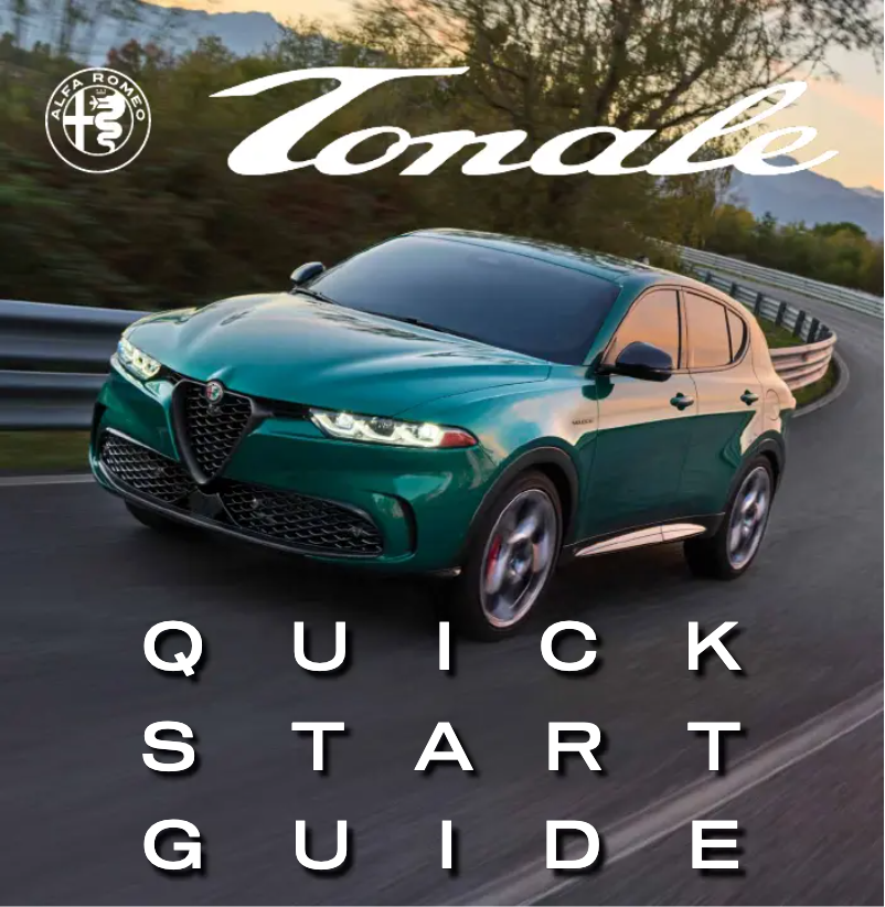 Page 1 de la notice Guide de démarrage rapide Alfa Romeo Tonale (2024)