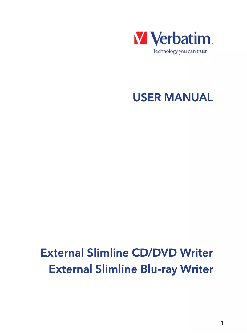 Page n°1 - Manuel utilisateur Verbatim 70102