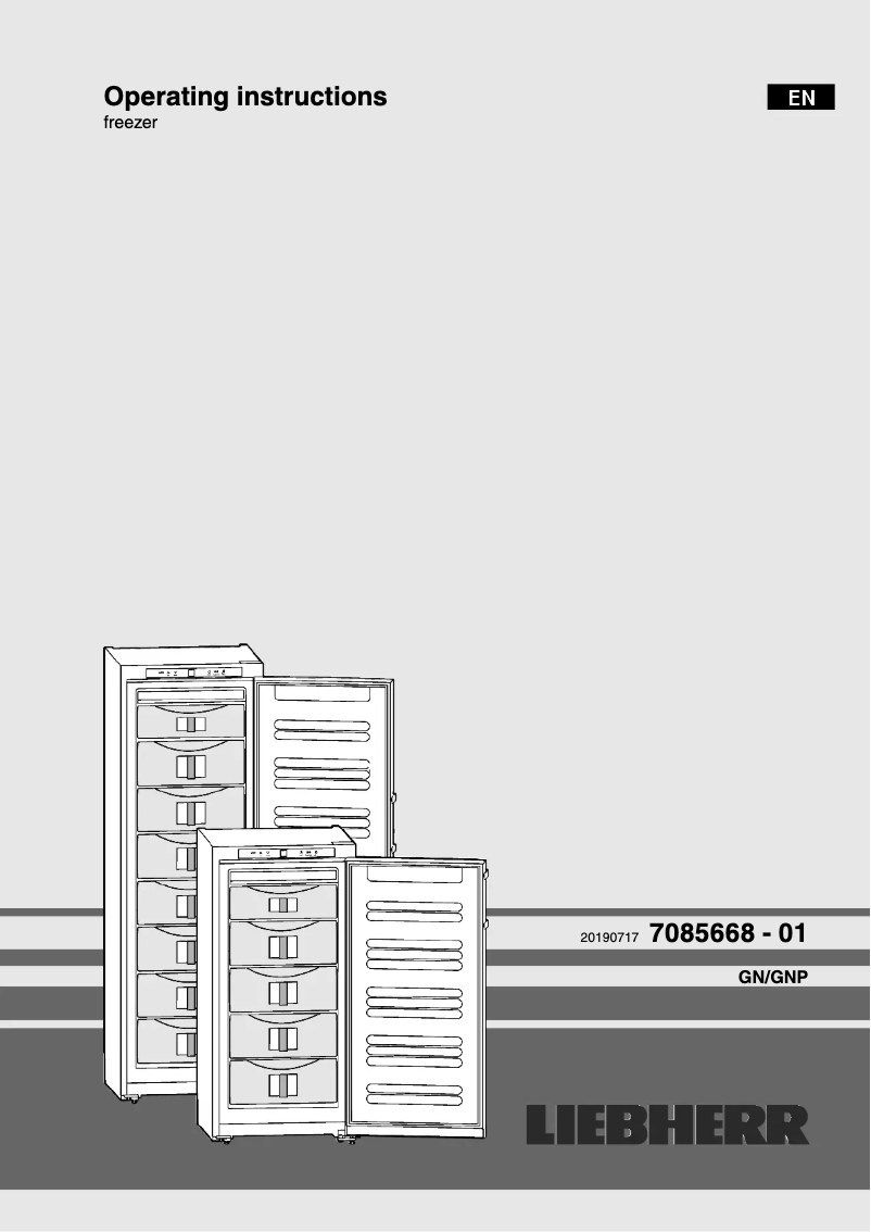 Image de la première page du manuel de l'appareil GNP 2756 Premium NoFrost
