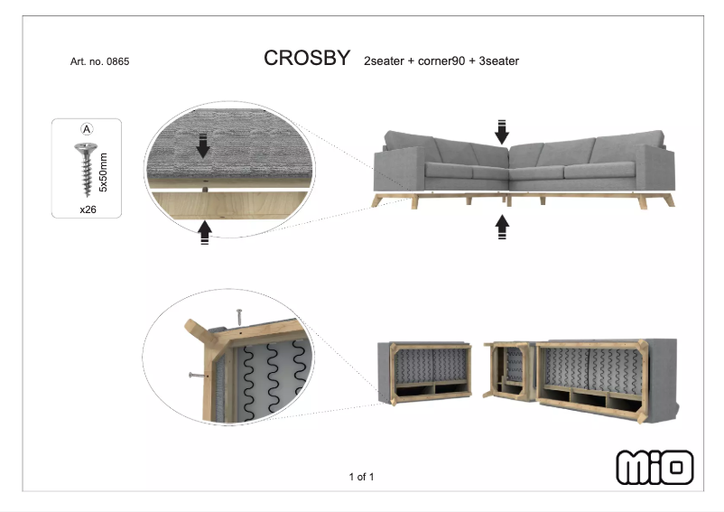 Image de la première page du manuel de l'appareil Crosby