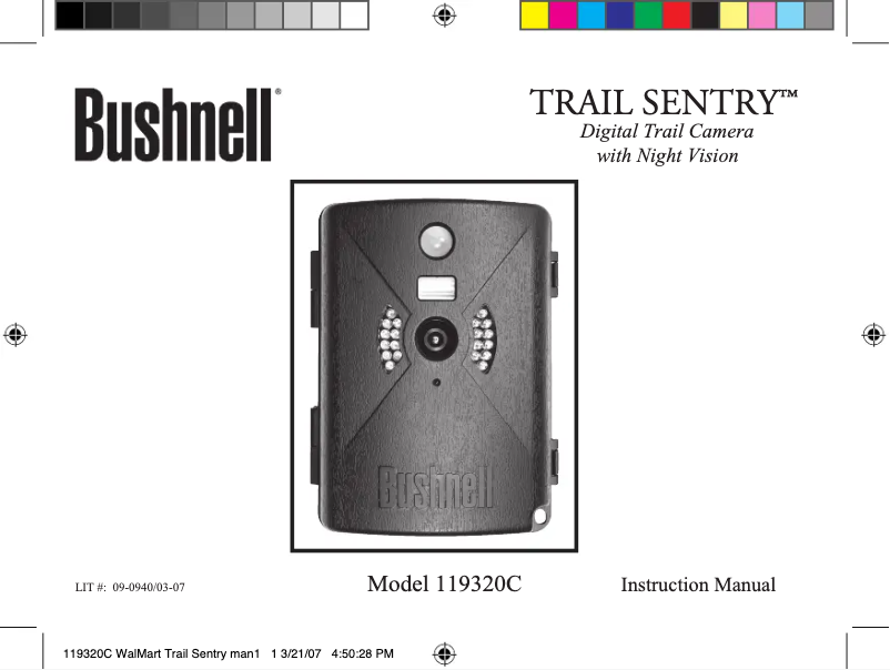 Page 1 de la notice Manuel utilisateur Bushnell Trail Sentry 119320C