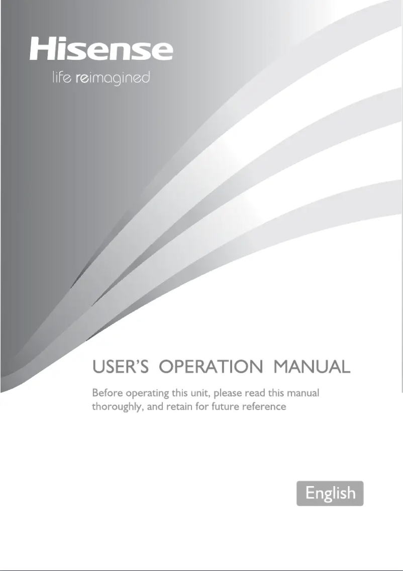 Page n°1 - Manuel utilisateur Hisense RS670N4BC3