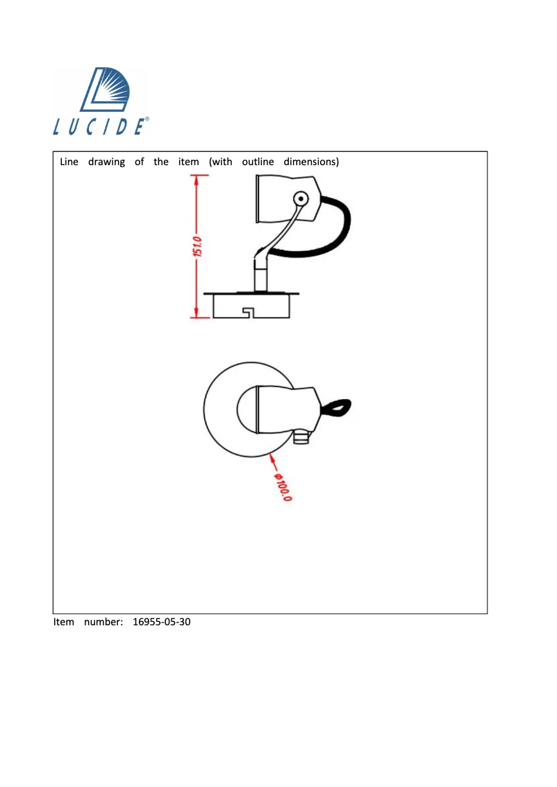 Page n°1 - Manuel utilisateur Lucide Samba 16955/05/30