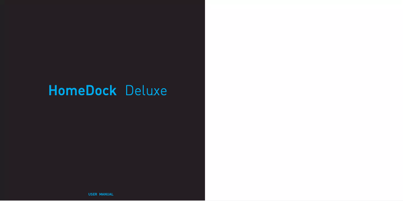 Page 1 de la notice Manuel utilisateur DLO HomeDock Deluxe