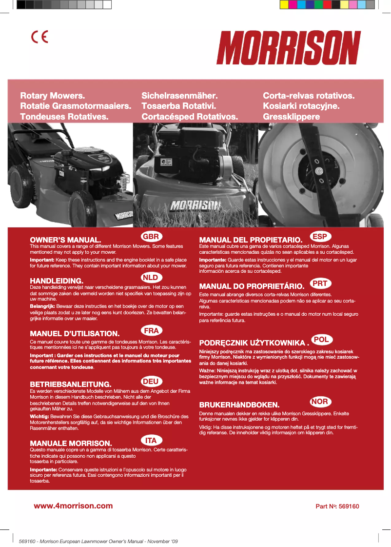 Page 1 de la notice Manuel utilisateur Morrison Novara 300ST