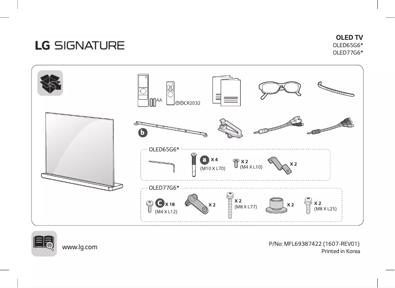 Página 1 del manual Manual de usuario LG OLED 65G6V