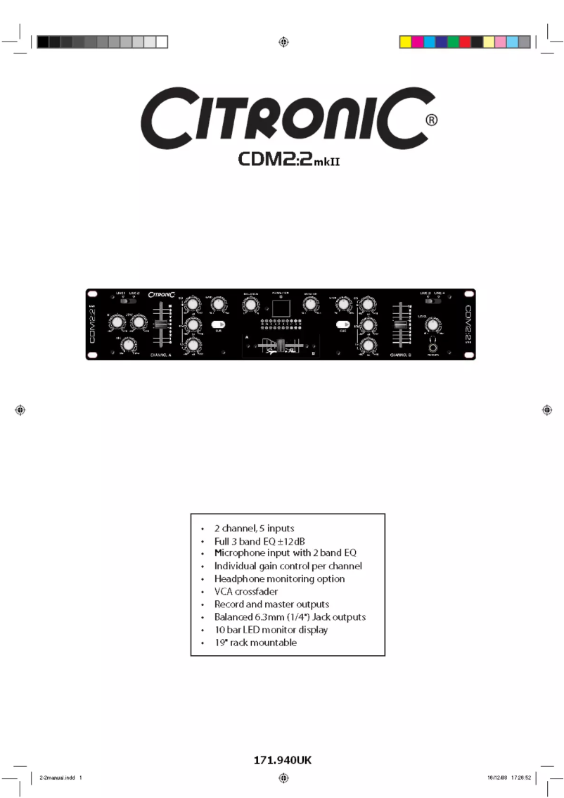 Image de la première page du manuel de l'appareil CDM2:2 MKII 2