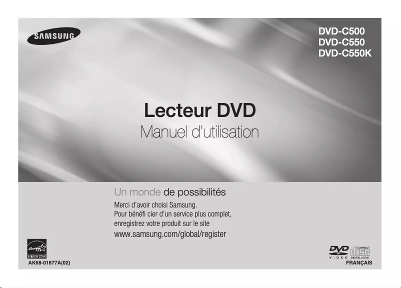Image de la première page du manuel de l'appareil DVD-C510