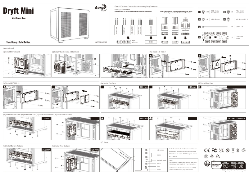 Image de la première page du manuel de l'appareil Dryft Mini