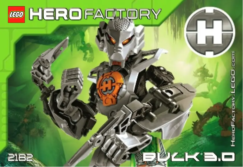 Page n°1 - Manuel utilisateur Lego HERO Factory 2182
