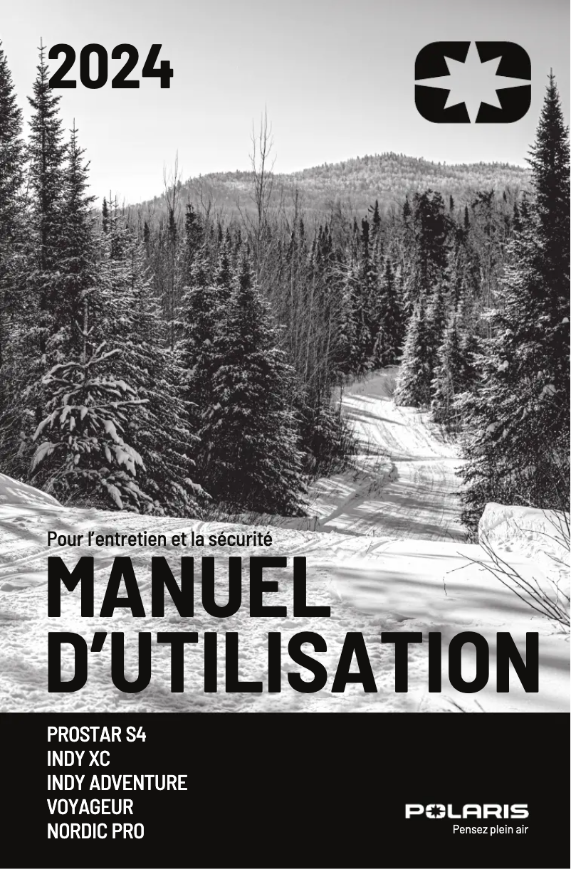 Page 1 de la notice Manuel utilisateur Polaris ProStar S4 INDY XC 129 (2024)