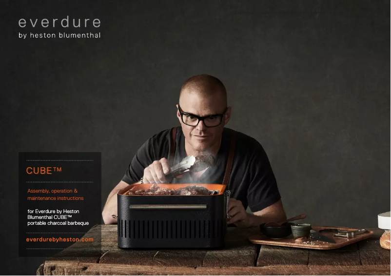 Page 1 de la notice Manuel utilisateur Everdure Cube