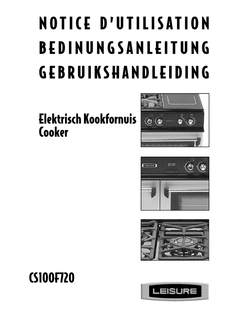 Page n°1 - Manuel utilisateur Leisure Cuisinemaster CS100F720