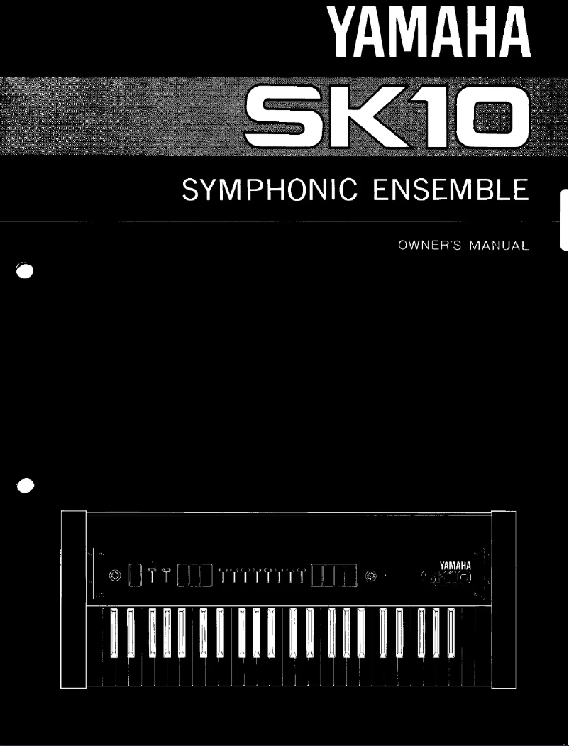 Page n°1 - Manuel utilisateur Yamaha SK10