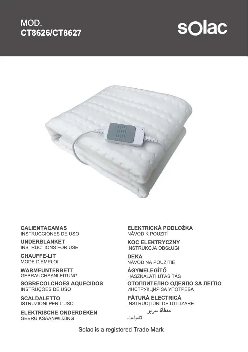 Página 1 del manual Manual de usuario Solac CT8627