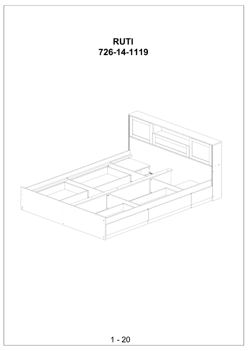 Página 1 del manual Manual de usuario JYSK Ruti (136x190)