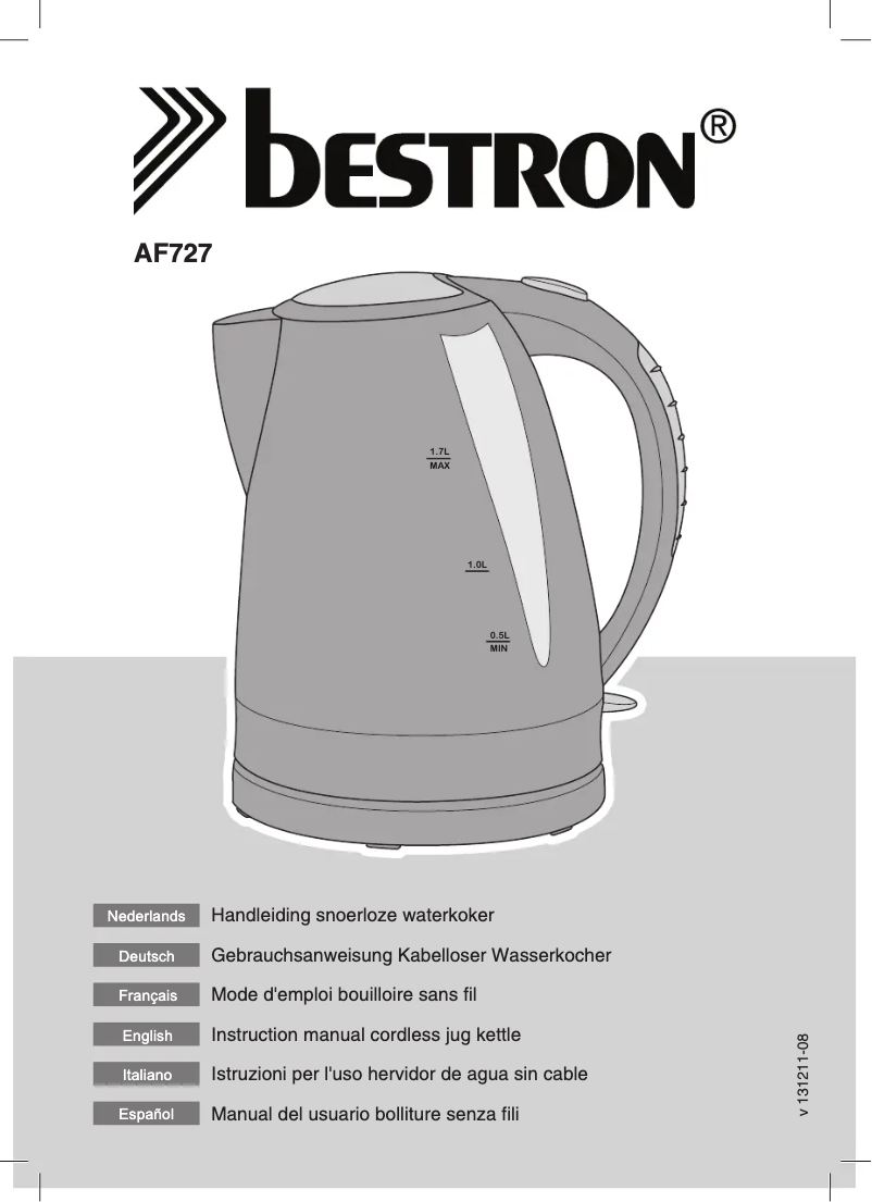 Image de la première page du manuel de l'appareil AF727