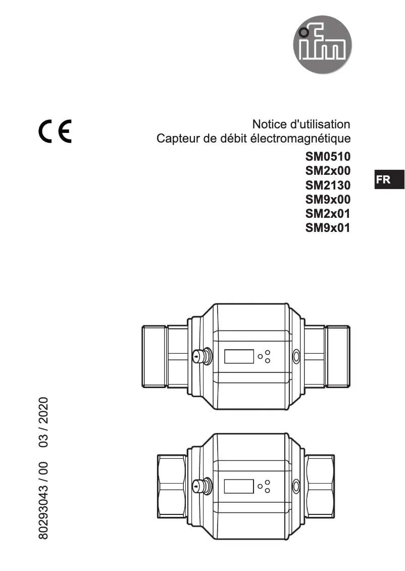 Page n°1 - Manuel utilisateur IFM SM2130