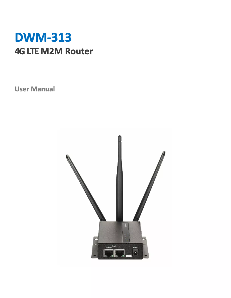 Page 1 de la notice Manuel utilisateur D-Link DWM-313