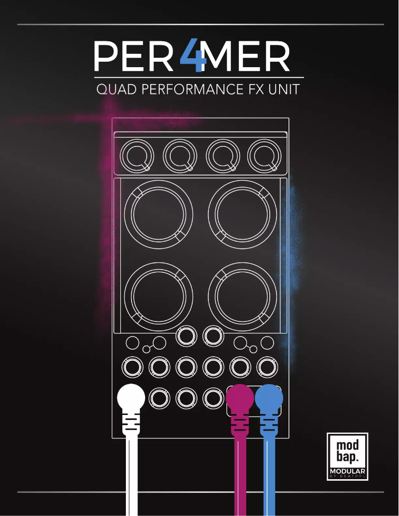 Page n°1 - Manuel utilisateur Modbap Modular Per4mer