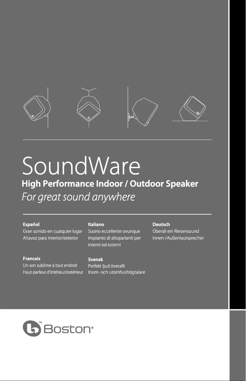 Page 1 de la notice Manuel utilisateur Boston Acoustics SoundWare