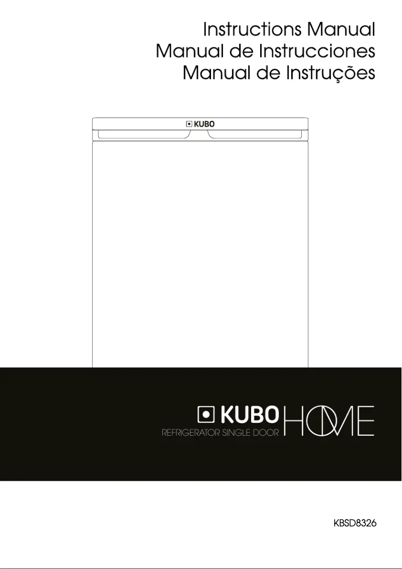 Page n°1 - Manuel utilisateur Kubo KBSD8326