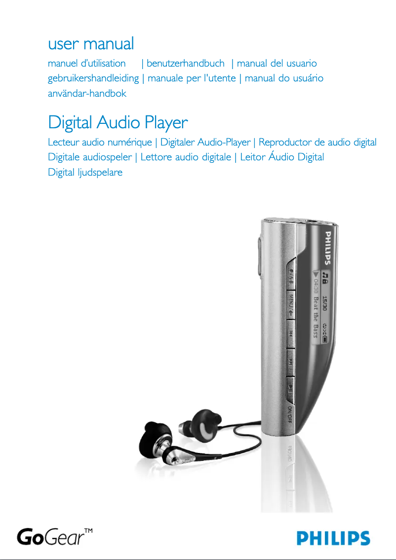 Página 1 del manual Manual de usuario Philips GoGear SA167