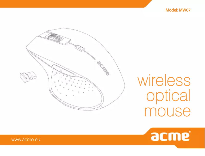 Page 1 de la notice Manuel utilisateur Acme Made MW07