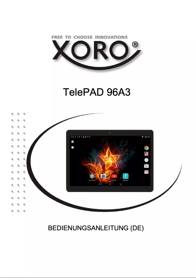Page 1 de la notice Manuel utilisateur Xoro TelePAD 96A3