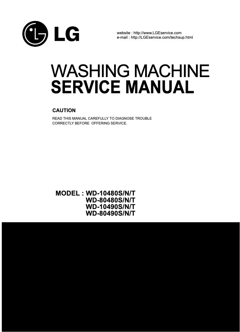 Image de la première page du manuel de l'appareil WD-12480N