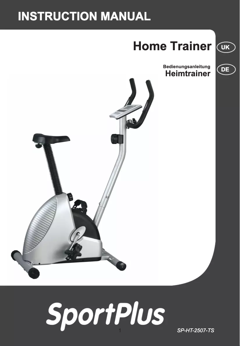 Page 1 de la notice Manuel utilisateur SportPlus SP-HT-2507-TS