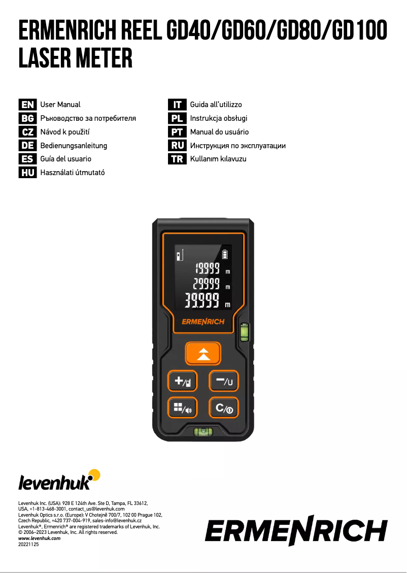 Página 1 del manual Manual de usuario Ermenrich Reel GD60