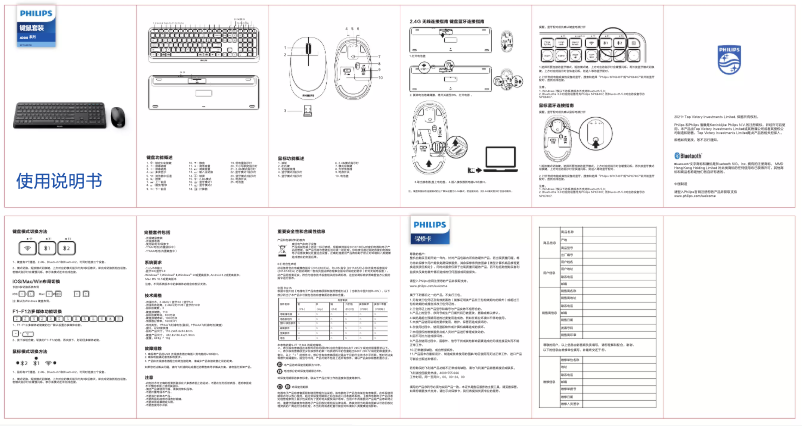 Page 1 of the manual Quick Start Guide Philips SPT6407B