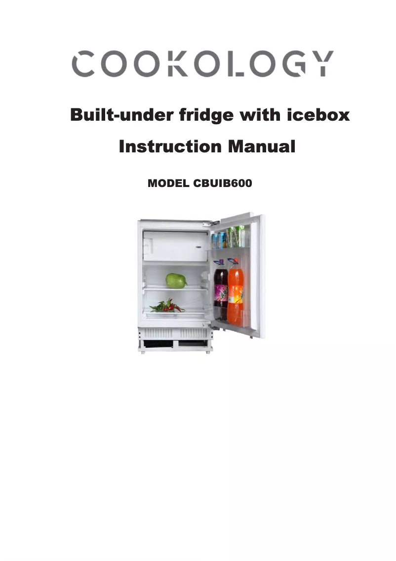 Page n°1 - Manuel utilisateur Cookology CBUIB600