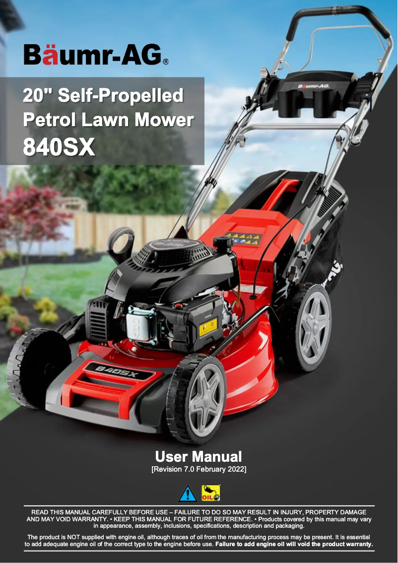 Image de la première page du manuel de l'appareil 840SX