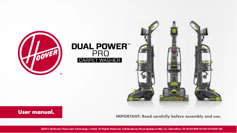 Image de la première page du manuel de l'appareil Dual Power Pro FH51200