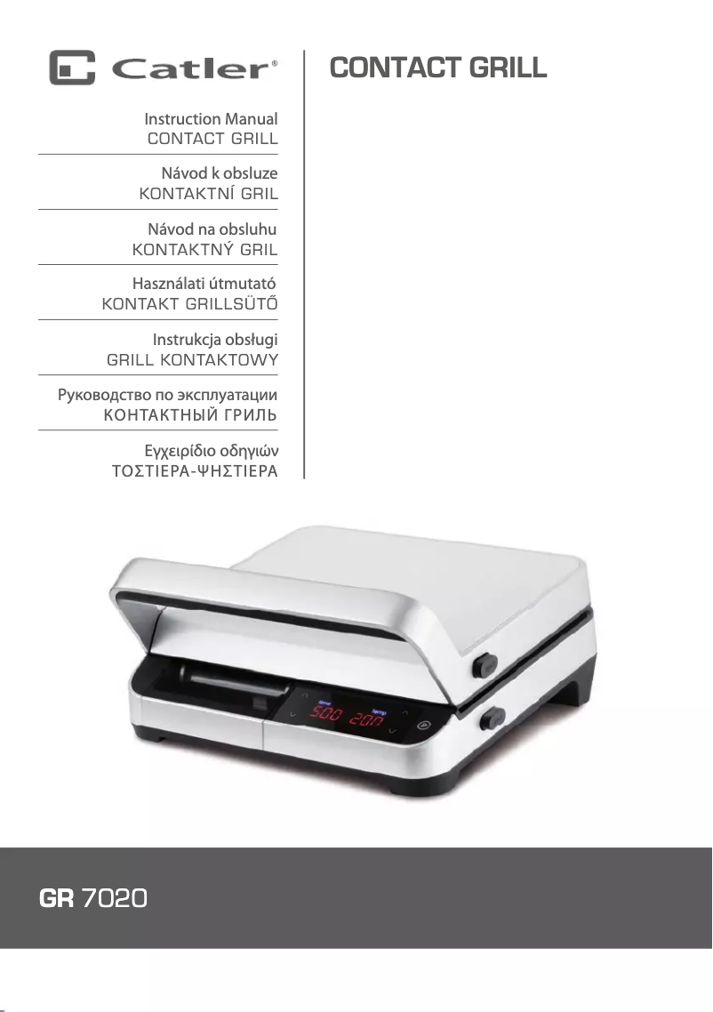 Page n°1 - Manuel utilisateur Catler GR 7020