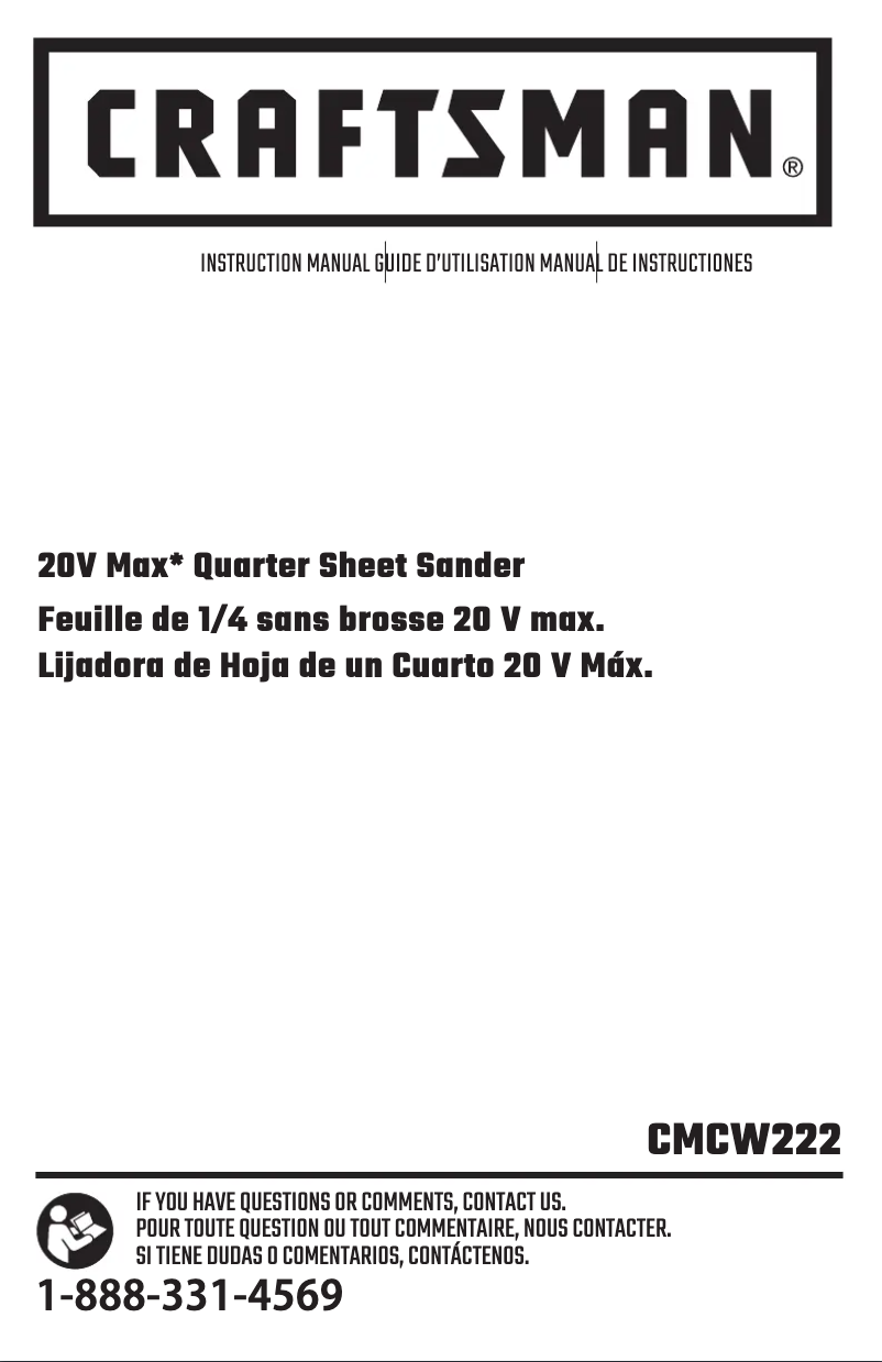 Image de la première page du manuel de l'appareil CMCW222