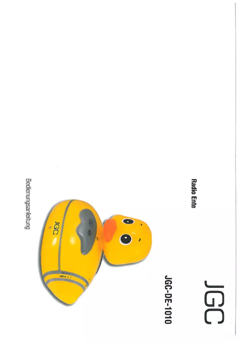 Image de la première page du manuel de l'appareil DE-1010