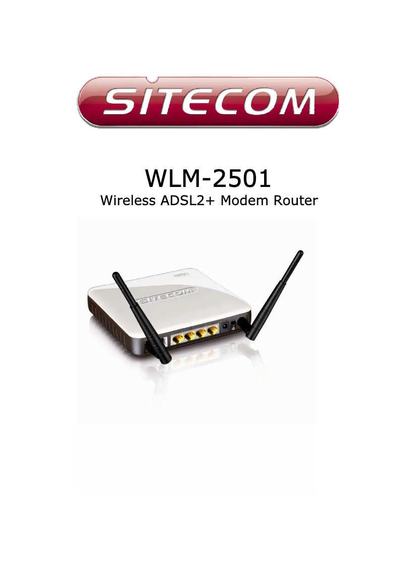 Page n°1 - Manuel utilisateur Sitecom WLM-2501