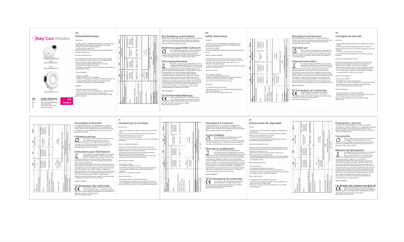 Image de la première page du manuel de l'appareil Care M6S