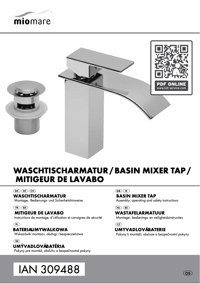 Page n°1 - Manuel utilisateur Miomare IAN 309488