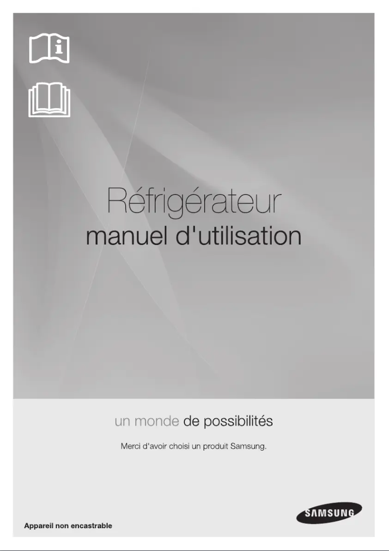 Page 1 de la notice Manuel utilisateur Samsung RT50H6305SL